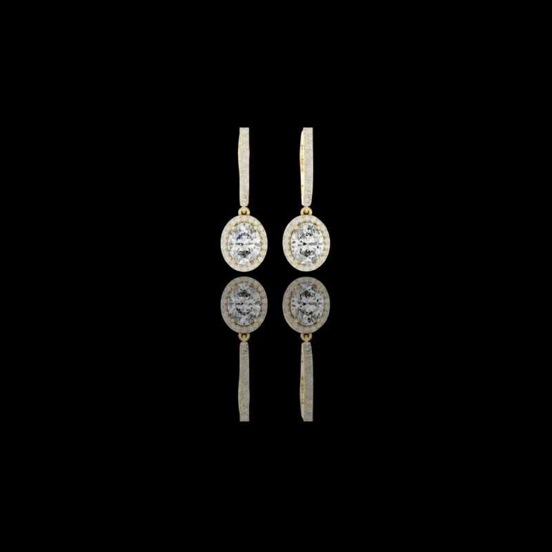 Angkor Relief Court Earring No. 08952, approved ARIYA catalog object.
