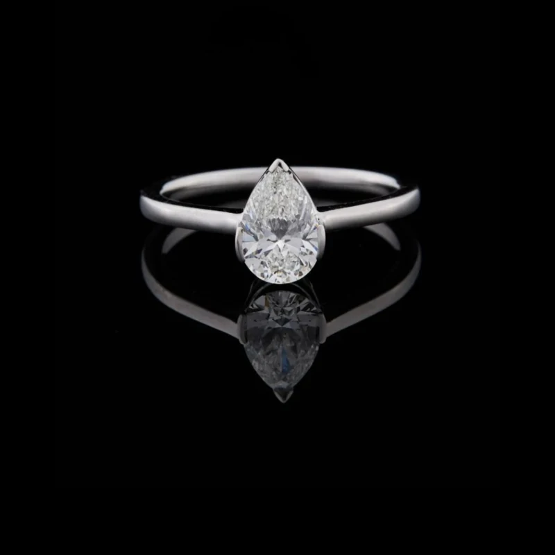 Kbach Pear Stillness Ring No. 00270, approved ARIYA catalog object.