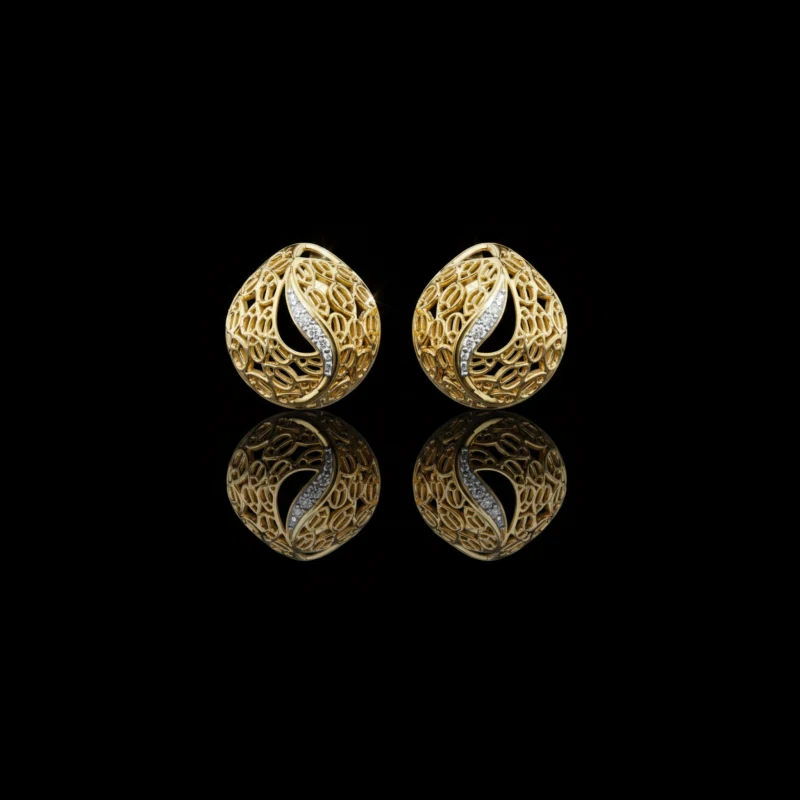 Lotus Pavilion Court Earring No. 08740, approved ARIYA catalog object.