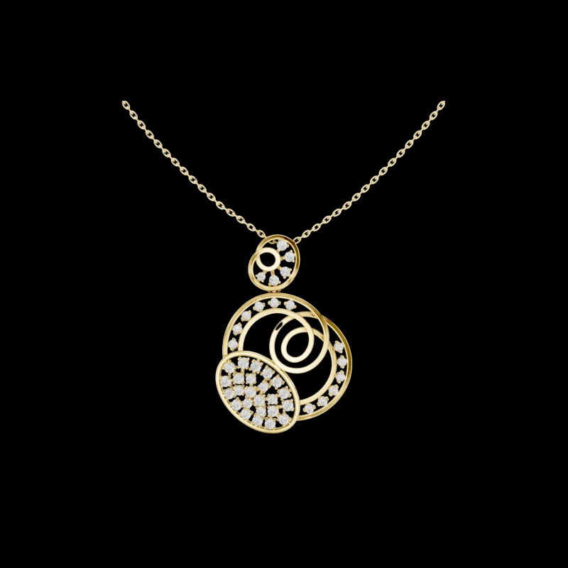 Naga Halo Crest Necklace No. 11243, approved ARIYA catalog object.