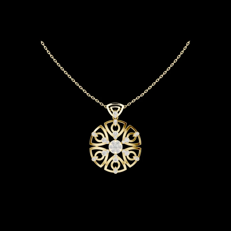 Romdoul Line Shadow Necklace No. 08913, approved ARIYA catalog object.